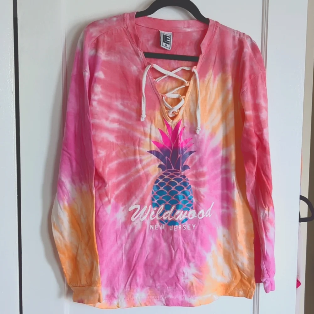 Women's Pullover Tie dye Wildwood Shirt Size M - Picture 1 of 2